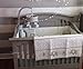 Wendy Bellissimo 4 pc Nursery Bedding Baby Crib Bumpers - Grey