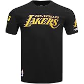 Pro Standard Mens NBA Los Angeles Lakers Lebron James #23 Classic Player Short Sleeve Tee Black 2XL