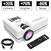WONNIE TYY001 Portable Projector 4Inch 1800 Lumens LED 120 Inch Display Multimedia Home Theater Video Projector Supporting 1080P, HDMI, USB, VGA,SD for Home Cinema, Laptops, Games, Smartphones