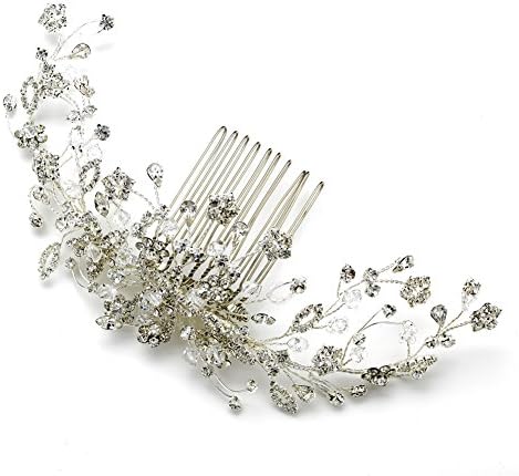 Nerezza Elegant Vine Swarovski Crystal Wedding Bridal Hair Comb