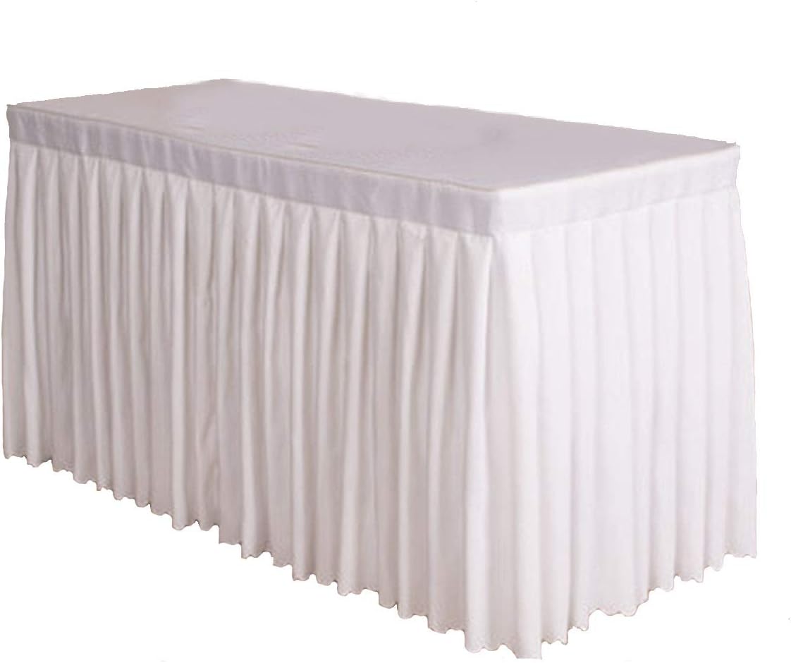 Best white pleated table cloth 6′