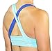STRYK Women's Premium Active Support Yoga Crossfit Gym Synergy Sports Bra … (Large, Blue)