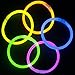 SCS Direct Glow Bracelets - 300pc Wholesale Pack of Glow Sticks w Connectors - Non-Toxic, Long 8-12 Hour Lifespan - Great for Halloween and Trick or Treating