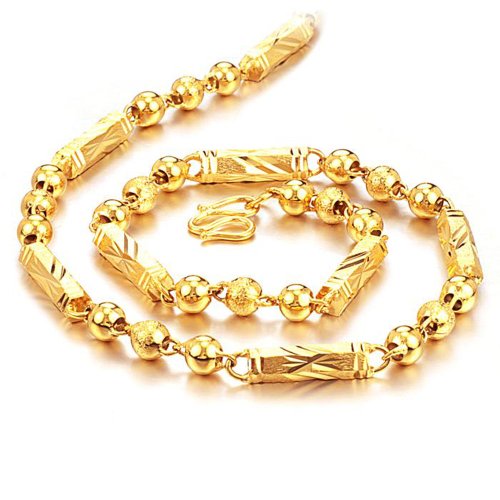 Father s day gift 5mm width men s 3 beads connected lin…