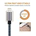 iPhone Charger Cablex Lightning Cable 4Pack 6FT Nylon Braided USB Charging Cord for iPhone X, 8, 8 Plus, 7, 7 Plus, 6s, 6s Plus, 6, 6 Plus, SE, 5s, 5c, 5, iPad mini, iPad Air, iPad Pro, iPod - Blue