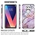 Star LG V30 Case, LG V30 Plus Case, LG V35 ThinQ Case, With [Premium Screen Protector Included], Shock Absorption Drop Protection Dual Layers Impact Advanced Rugged Protective Cover -Marble Pattern
