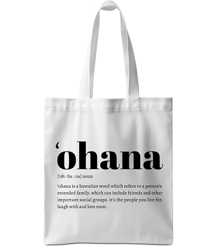 Amazon.com: DHKG Tropical Ohana Family Tote Bag, Hibiscus Palm