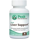 Peak Pure & Natural Peak Liver Support Milk Thistle Based Liver Support Supplement | Liver Cleanse and Detox | 90 Capsules