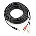 PASOW 3.5mm Stereo Male to 2RCA Male (Right and Left) RCA Audio Cable (30 Feet)