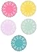 Talking Tables Tea Party Floral Paper Doilies Small | Truly Scrumptious | Assorted Colors, 100 Pack