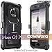 COVRWARE Aegis Series Case Compatible with Moto G5 Plus with Built-in [Screen Protector] Heavy Duty Full-Body Rugged Holster Armor Case [Belt Swivel Clip][Kickstand], Black