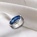 TIGRADE Titanium Rings 4MM 6MM 8MM 10MM Wedding Band in Comfort Fit Matte for Men Women Size 3-15,blue 8mm, Size 10.5