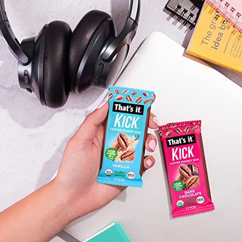 That’s it. Kick Coffee Energy Bar, 24 Mini Bars, PlantBased, Vegan
