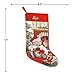 Lillian Vernon Personalized Heirloom Christmas Stocking Needlepoint Teddy Bear, 100% Wool, 9.5