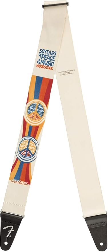 Fender® Woodstock® - Correa para guitarra, diseño de la paz