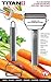 Titan Peeler Stainless Steel Blade Vegetable Peeler Julienne Tool with Garnishing Feature - Slicer Shredder Cutter for Kitchen Home Staple - TTPLR
