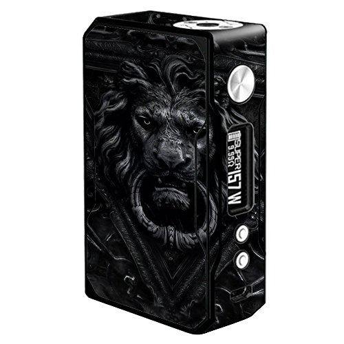 Skin Decal Vinyl Wrap for Voopoo Drag 157W TC Resin/Reg. Vape Mod stickers skins cover/ Gothic Lion door knocker