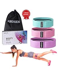 Hurdilen bandas de resistencia para ejercicios de bucle bandas de botas, bandas de entrenamiento bandas de cadera bandas de resistencia ancha banda de resistencia de cadera para piernas y botón, activar glúteos y muslo