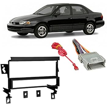 Amazon.com: Chevy Prizm 2000 2001 2002 2003 Single DIN ... 2001 chevy prizm stereo wiring 