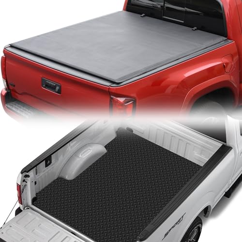Armordillo CoveRex SRX Low Profile Soft Roll-Up Tonneau Cover+Diamond Plate Sty…