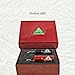 Cool Set of 2 Smell-Proof Airtight Stash Jars, Waterproof Containers for Weed, Herbs and Tobacco with Keychain and Gift Box, Perfect as Secret Mini Travel Stash Box, Black, and Red by Green-Der