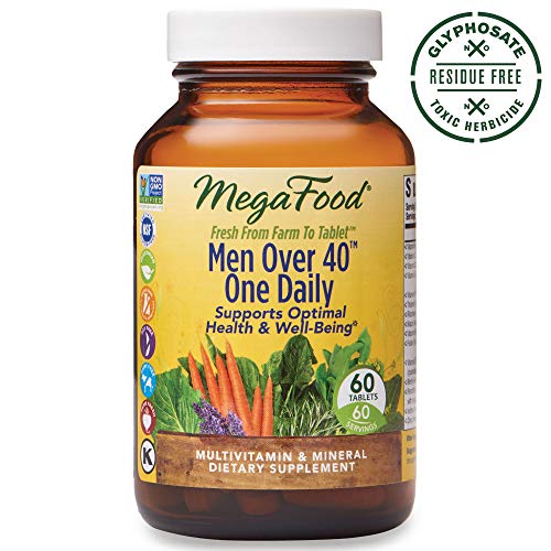 MegaFood, Men Over 40 One Daily, Daily Multivitamin and Mineral Dietary