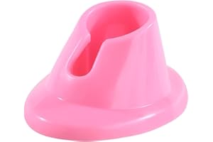 SEADIQUIET Pink Soft Rubber Nail Polish Bottle Holder and Stand - Manicure Display Tools for Nail Organizer and Art Supplies