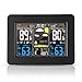Atomic Wireless Weather Station with Indoor / Outdoor Wireless Sensor – TG645 Color Display Weather Station Alarm Clock With Temperature Alerts, Forecasting by Think Gizmos.