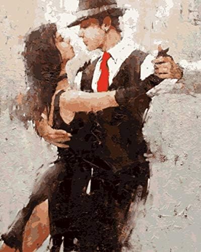 Painting By Number Kits Diy Lovers Tango Dance Art Work For Adult Kid Junior 40X50CM No Frame