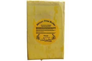 SmellGood Yellow color Raw Unrefined Ghana Africa Pure 5 Pounds, yellow, Shea Butter, 80 Ounce