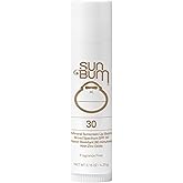 Sun Bum SPF 30 Mineral Sunscreen Lip Balm - Hawaii Act 104 Compliant (Octinoxate & Oxybenzone Free) - Zinc-Based Broad Spectr