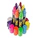 ChalkTalk Premium Liquid Chalk Markers Unique Reversible 6mm Chisel/Round Tip 8 Pack Erasable Paint Marker For Menu Board Bistro Glass Kids Art Labels ChalkBoard Whiteboard Bright Neon Colors & White