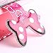 Yakamoz Lovely Cute Pink Bow Bowkot Glove Leather Flip Wallet Stand Case with Card Slots for Apple iPhone 5 5S with Free Screen Protector & Stylus Pen