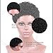 TINY LANA Afro Wigs Curly Hair Wigs for Black Woman Short Kinky Wig with Brazilian Remy Human Hair Black Perruque Afro Naturelle Wigs + Free Wig Cap