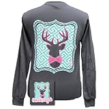 Girlie Girl Originals Preppy Deer Longsleeve Charcoal