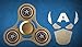 Zip Spinners- Fidget Spinner Toy with Ultra Speed Deep Groove Bearings- Best Stress Reducer Fidget Hand Spinner for Kids & Adults (Gold- Captain America)