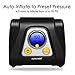 AUTO-VOX Automatic 12V Portable Air Compressor with Auto-Off Digital Pressure Display and 5 Nozzle Adaptors Programmable Tire Inflator for Tires Balls and Other Inflatables Air Bed Mattress