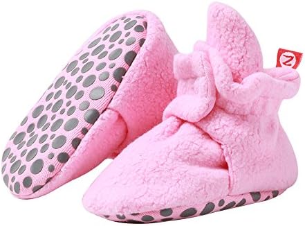 Zutano Cozie Fleece Baby Booties with Grippers