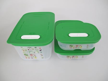 TUPPERWARE clima Oasis prima clima (3) verde 4,4 + 1,8 + 0,8 L ...