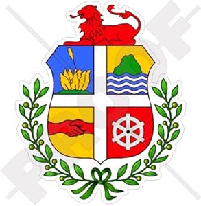 Download Amazon.com: ARUBA Aruban Coat of Arms Badge Crest Caribbean Lesser Antilles 100mm (4") Vinyl ...