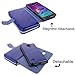 for Samsung Galaxy Note 4 Case - Cellularvilla PU Leather flip Wallet Bag Pouch Case with Credit Card Slots Pockets Cover for Samsung Galaxy Note 4 SM-N910S / SM-N910C (Midnight Blue)
