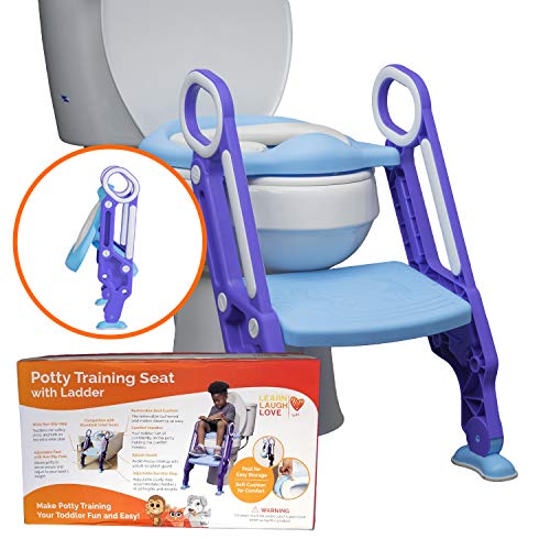 Potty Training Seat with Ladder Potty Step Stool for Toddlers Fits