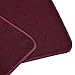 BDK MT-100-BD Burgundy Red Carpeted 4 Piece Car SUV Floor Mats With Vinyl Heel Pad Car Vehicle Universal Fit