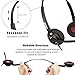 Arama Cell Phone Headset w/Lightweight Secure-Fit Headband, Pro Noise Canceling Mic and in-line Controls 3.5mm Headset for iPhone, Samsung, LG, HTC, BlackBerry Mobile Phone and iPad Tablets (A800MP)