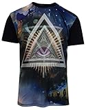 Mens All Seeing Eye Print Shirt