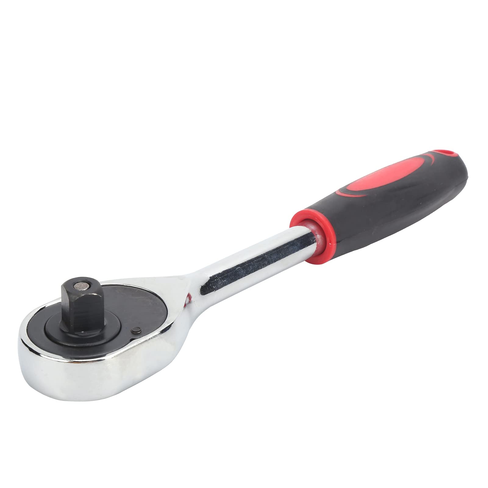 1/2 Inch Drive Extendable Ratchet Handle,24 Teeth Socket Wrench Tool,Socket Ratchet Wrench for Electrician Repairing Red+Black