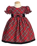 Lito Girls Holiday Christmas Year's Plaid Dress