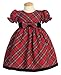 Lito Girls Holiday Christmas Year's Plaid Dress