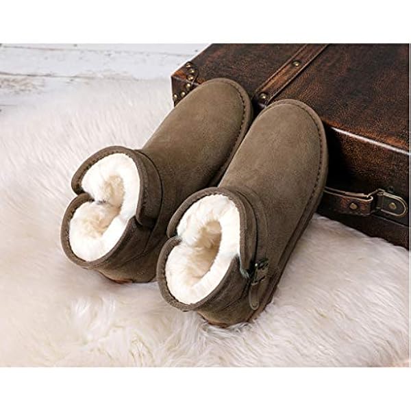 Download Unbekannt Schuhe Frauen Winterstiefel Pelzfutter Frauen Single Button Winter-Schnee-Stiefel Pull ...