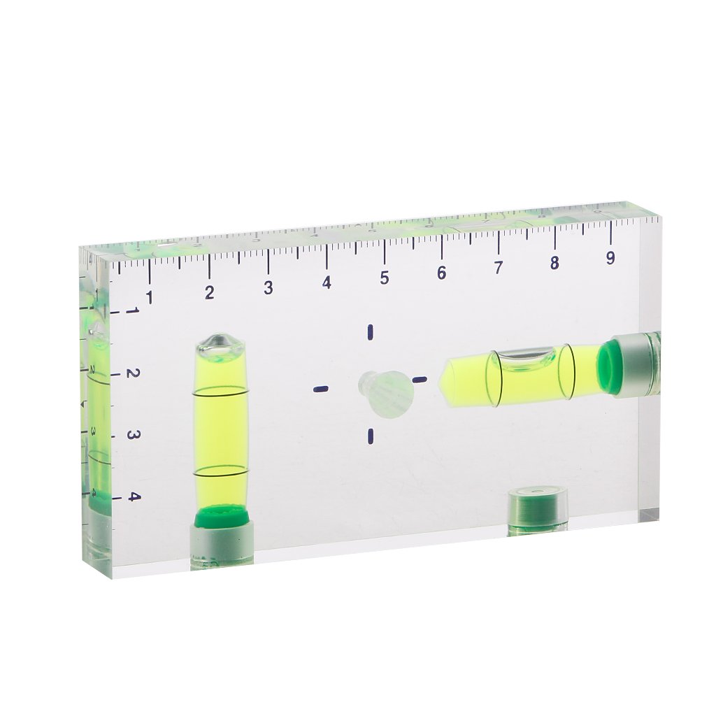 GUMEI High Precision Transparent Two Direction Magnetic Level Bubble Mini Level